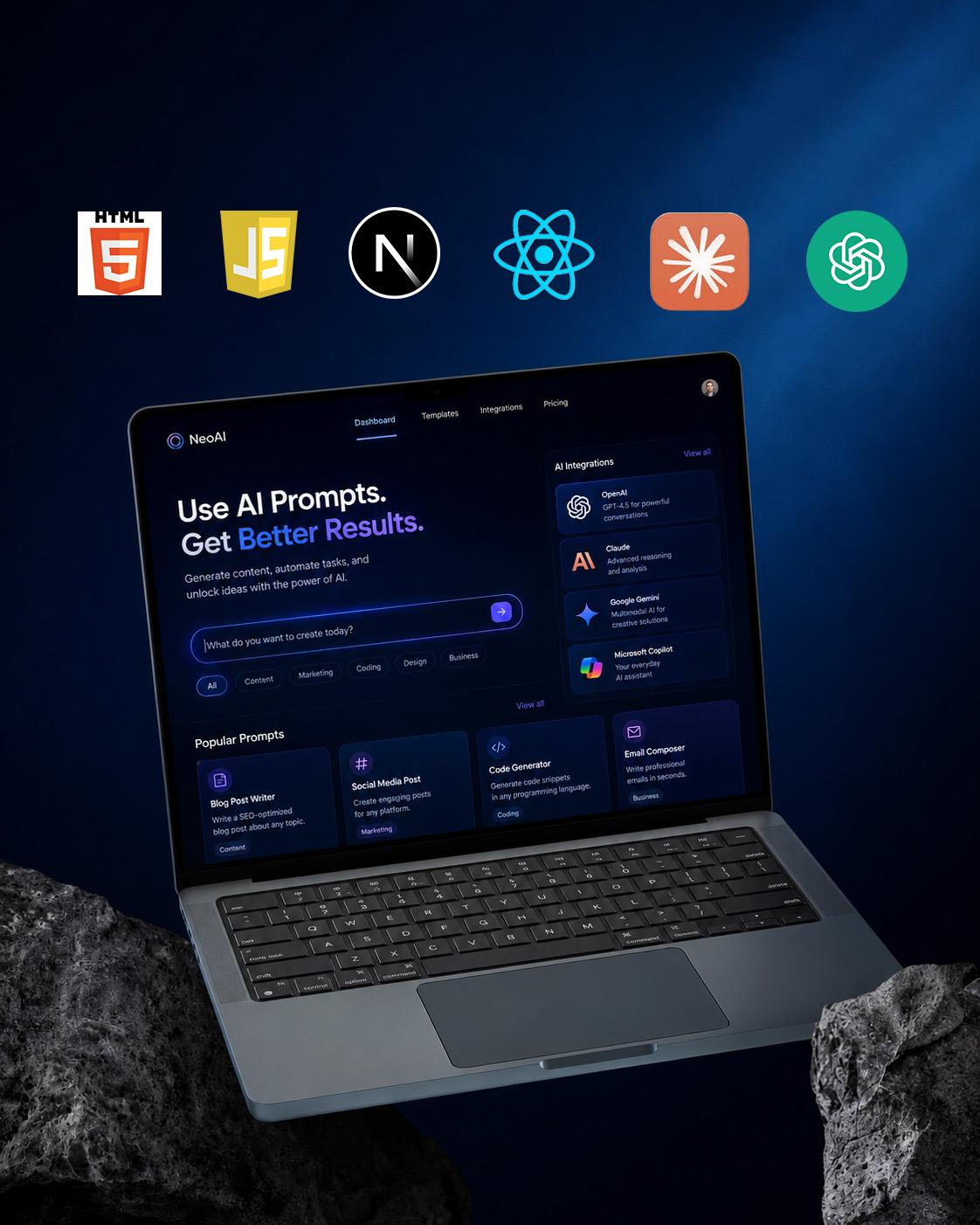 Full Stack Web Development with AI Integration cover photo